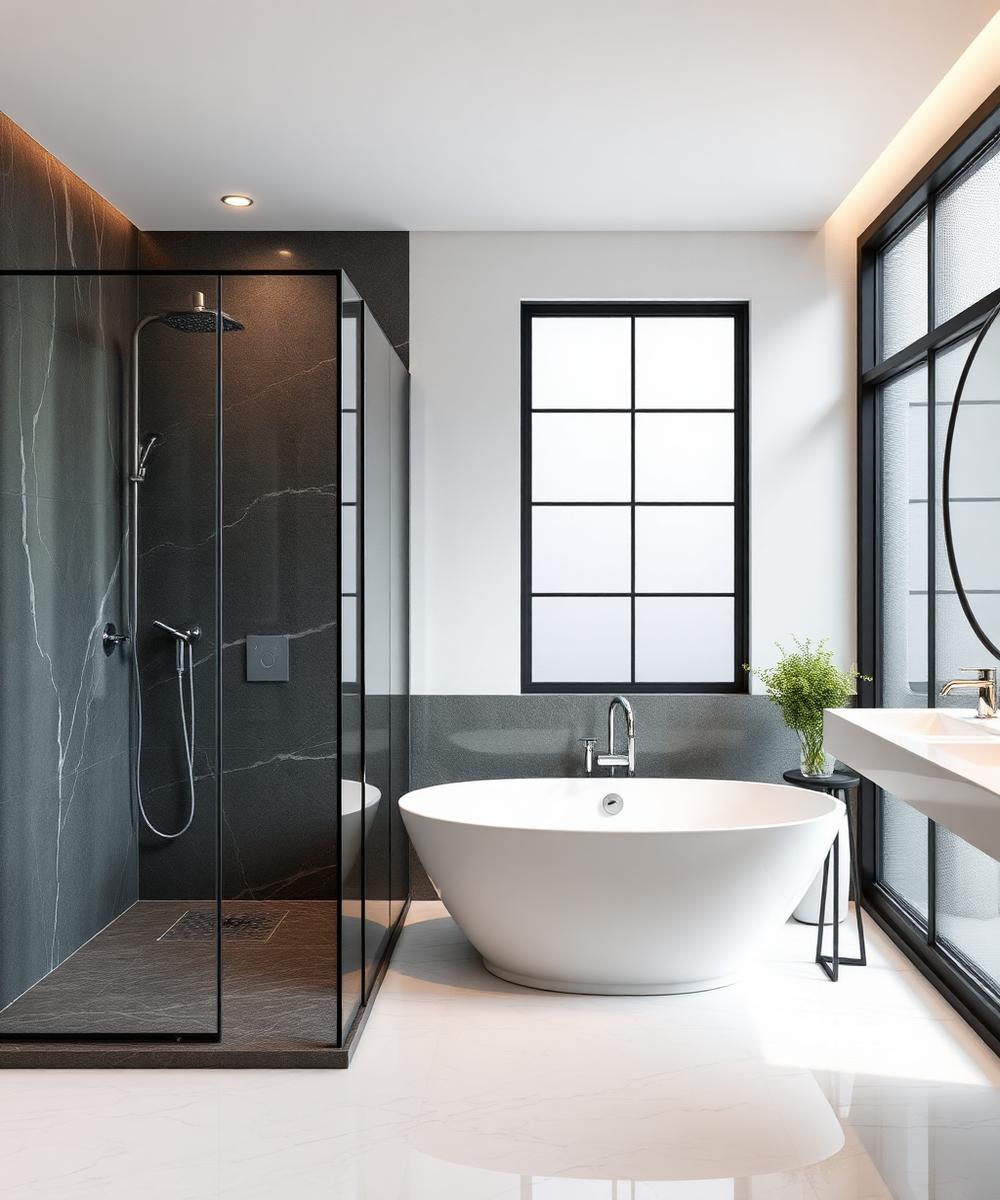 Frameless Primary Bath